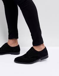 You'll receive email and feed alerts when new items arrive. Asos Design Asos Derby Brogue Shoes In Black Suede 32 Asos Lookastic