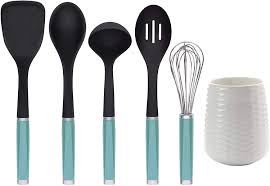 We offer unique kitchen gadgets & tools for making your cooking experience enjoyable. Buy Kitchenaid Tool And Gadget Set With Crock 6 Piece Aqua Online In Turkey B07qywpnb2