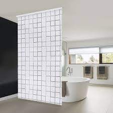 Instead of a curtain that moves back and forth more often than you would like, the roller blind is attached to the ceiling. Sweet Home 100 Peva Bathroom Window Curtains Bathroom Plastic Shower Curtain Shower Roller Blind Bath Curtain Shower Shade Buy Bathroom Plastic Shower Curtain 100 Peva Bathroom Window Curtains Shower Roller Blind Bath Curtain