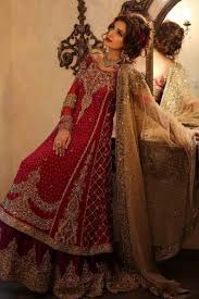 And ivory wedding dresses—well, ivory looks fabulous on just about everybody, especially lighter skin tones, as the warm hue contrasts with cool undertones. Pakistani Bridal Dresses In Red Colour 2018 62 Off Plykart Com