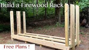 When properly mounted, these racks will hold an impressive pile of heavy. How To Build A Double Deep Firewood Storage Rack Free Plans Youtube