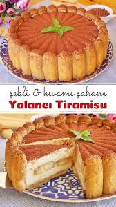 Yalanci Tiramisu Videolu 2020 Yemek Tarifleri Yemek Tatli Ekmek