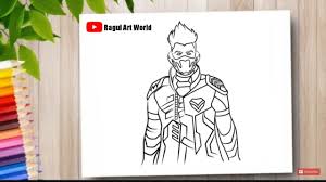Garena free fire has more than 450 million registered users which makes it one of the most popular mobile battle royale games. How To Draw Cobra Bundle Character Free Fire Free Fire Drawing Youtube