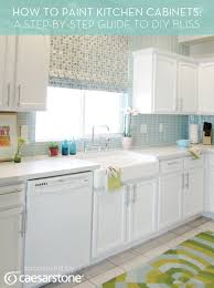 Cheap kitchen update idea painted cabinets diy project. How To Paint Kitchen Cabinets A Step By Step Guide To Diy Bliss Painting Kitchen Cabinets Diy Kitchen Cabinets Painting Kitchen Paint