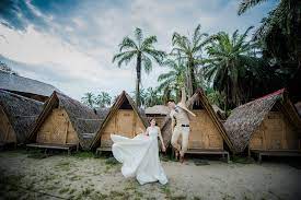 Enjoy tranquil turquoise spring water, baffled by the view of the lime. Bamboo Inspired Resort Tadom Hill Resorts