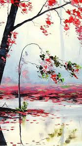 Art Autumn Trees River Iphone 5s Wallpaper Download Iphone Wallpapers Ipad Wallpapers One Stop Downloa Iphone 5s Wallpaper Autumn Wallpaper Chinese Drawings