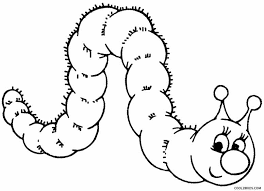 A caterpillar sunbathing in the sunshine coloring page to color, print and download for free along with bunch of favorite caterpillars coloring page for kids. Printable Caterpillar Coloring Pages For Kids