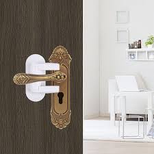 10 year mechanism 5 year finish customer satisfaction is our main priority. Door Lever Lock Child Safety Locks With Door Pinch Guard 3m Adhesive Child Safety Baby Proofing Door Handle Lock Cabinet Locks Straps Tools Home Improvement Adios Co Il