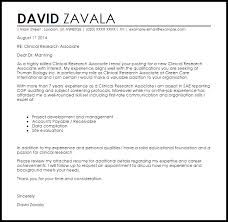 Clinical Research Associate Cover Letter Sample Cover Letter Templates Examples