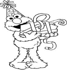 Coloringkidz Com Elmo Birthday Birthday Coloring Pages Seaseme Street Birthday Party