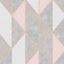 Check spelling or type a new query. Pink Grey And Rose Gold Geometric Wallpaper Novocom Top