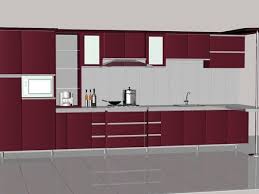 red straight line kitchen cabinets free