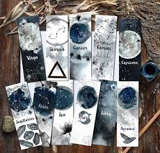 These are plain text characters of zodiac symbols. Handmade Watercolor Bookmarks To Buy To Make And To Print Watercolor Bookmarks Zodiac Designs Bookmarks