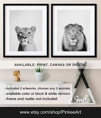 Black And White Lion And Lioness Pictures Black And White Lion And Lioness Print Lion Canvas Art Etsy Lion Canvas Lion Canvas Art Black And White Lion
