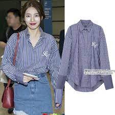 Lihat ide lainnya tentang model pakaian, pakaian wanita, wanita. Kemeja Wanita Blus Lengan Panjang Motif Garis Vertikal Warna Biru Dan Putih Terbaru Import Murah Shopee Indonesia