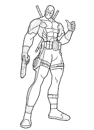 Dibujos Para Colorear De Deadpool