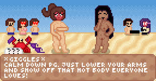 Rule 34 - Beach Blush Cfnf Chibi Cmnf Covering Breasts Covering Crotch Crab  Crowd Doki Doki Literature Club Embarrassed Embarrassed Nude Female Enf  Female Lost Bikini Lost Clothes Newd Friend Nsfw Pixel