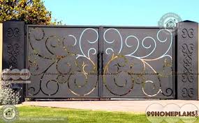 First impressions are a big deal — especially when it comes to the garden. Compound Gate Design Photos With New Iron Gate Compound Wall Ideas