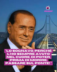 Da sempre il sogno del compianto Silvio Berlusconi, oggi potrebbe diventare  realtà. Secondo voi, questo "progetto ingegneristico rivoluzionario",  potrebbe portare vantaggi alla Sicilia? #sicilia #SilvioBerlusconi