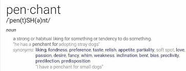 Penchant Definition Vocabulary Nouns Habitual Vocabulary