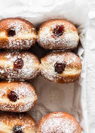 Strawberry Jam Vanilla Cream Doughnuts Recipe Donut Recipes Doughnut Recipe Delicious Donuts