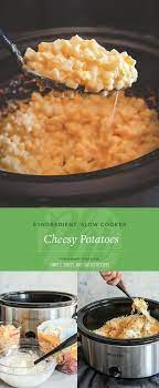 5 Ingredient Slow Cooker Cheesy Potatoes Recipe Sweetphi Recipe Cheesy Potatoes Recipe Recipes Cheesy Potatoes Crock Pot