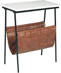 Amazon Com Signature Design By Ashley Etanbury Accent Table Brown Black White Kitchen Dining In 2020 Contemporary Accent Tables Accent Table Marble Top End Tables