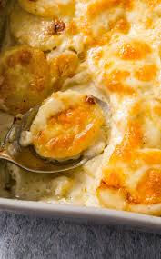Cheddar Scalloped Potatoes Heavy Cream Lots Of Cheddar Cheese And The Starch From The Spud With Images Scalloped Potatoes Cheddar Scalloped Potatoes Heavy Cream Recipes
