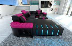 Leder Wohnlandschaft Bellagio U