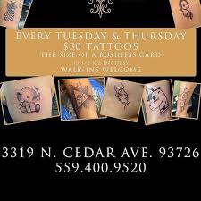 Momma Tried Tattoo Studio 3319 N Cedar 93726 559 400 9520 Simple Tattoos Tha Size Of A Business Card For 30 No Appoi Matching Tattoos Tattoo Studio Tattoos