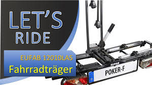 Eufab 12010las Fahrradtrager Kupplungstrager Poker F Klappbar Fur 2 Rader Youtube
