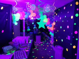Neon Glow In The Dark Party Neon Birthday Party Neon Lights Party Glow In Dark Party