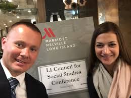 Awesome to spend some time learning with my favorite teacher and best  friend @DanielleLemke15 at #LICSS2017. Another Social Studies team!