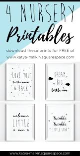 Black And White Nursery Decor Prints Set Of 4 Digital Prints Etsy Baby Room Wall Art Printable Nursery Art Nursery Decor Prints