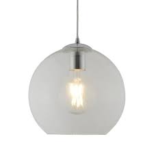 Shop globe pendant lighting at lumens.com. Searchlight Balls 1 Small Clear Glass And Chrome Globe Pendant Fruugo Lu