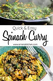 Quick Easy Sag Bahji Spinach Curry Recipe Indian Food Recipes Vegetarian Indian Food Recipes Vegetarian Recipes Easy
