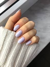 Almond shaped nails vs stiletto nails: Short Almond Nails 50 Chic Manicure Ideas Mauve Nails Chic Manicure Purple Nails