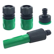 Hose sizes range from 3/8 inch to 3/4 inch in diameter. Garden Pride Hose Fitting Set 4 Piece For Garden Hoses