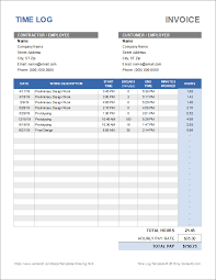 Download A Simple Time Log Template For Excel To Track Time Worked On Specific Tasks Useful For Employees Contractors F Time Log Business Template Templates