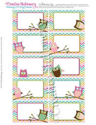 Click on the editable text, such as name, date or location, and type in your information. Owl Baby Shower Name Tags Pink Orange Green By Creativestationery 3 00 Owl Name Tags Tag Template Free Printable Name Tags