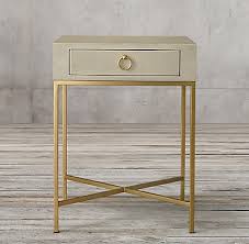 Mansfield nightstand 2 drawer grey nightstands. Graydon Shagreen Bedroom Collection Bone And Brass Rh