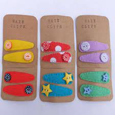 Items Similar To Make Your Own D I Y Felt Hair Clip Kit On Etsy Felt Hair Accessories Felt Hair Clips Hair Clips Diy