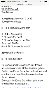 Wurstsalat Tim Malzer Wurstsalat Salat Wurstchen