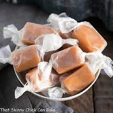 Soft Chewy Cream Caramels That Skinny Chick Can Bake