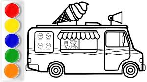 We found a picture of ice cream truck to color. Easy Ice Cream Truck Drawing Novocom Top