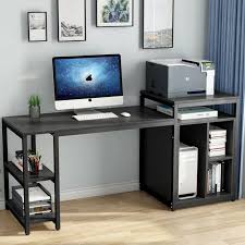 Zslater Reversible Computer Desk In 2020 Desk Storage Office Desk Pc Desk