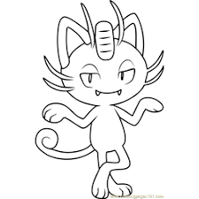 Select from 35655 printable crafts of cartoons, nature, animals, bible and many more. Meowth Coloring Pages For Kids Download Meowth Printable Coloring Pages Coloringpages101 Com