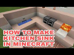The sink is a part of cooking for blockheads' multiblock kitchen. How To Make Kitchen Sink In Minecraft Youtube