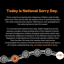 National sorry day is held on 26 may each year to acknowledge and recognise members of the stolen generations. Amsa Australia On Twitter Today Is National Sorry Day As Future Medical Professionals Who Will Be Serving The Indigenous Community It Is Important To Understand Why On Today Australia Is Sorry Https T Co 57uvmku5ay