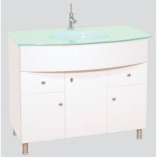 A bathroom's vanity top is a large visible surface that plays a key role in setting the room's décor. Chelsea 40 Bathroom Vanity With Green Glass Countertop Free Shipping Modern Bathroom